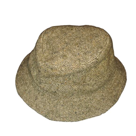 Hats of Ireland Size 7/57 (estimated) Castlebar Walking 100% Wool Donegal Tweed - Picture 2 of 7